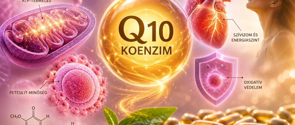 Q10 koenzim - sejtszintű energia és hormonális vitalitás